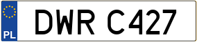 Trailer License Plate